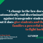 Release: Transgender Students Head Back to School with New Protections