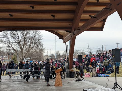 Erin Maye Quade Speaks at the Rally for Trans Kids